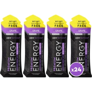 Newtrition Extra Strength Energy Shots - Grape Flavor - Pack of 24