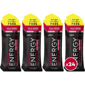 Newtrition Extra Strength Energy Shots - Wild Berry Flavor - Pack of 24