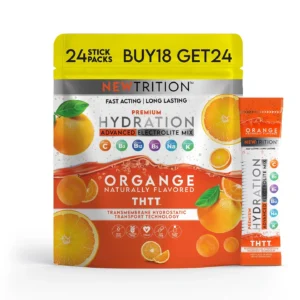 Newtrition Electrolyte Hydration Packets - Orange - Pack of 24