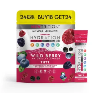Newtrition Electrolyte Hydration Packets - Wild Berry - Pack of 24