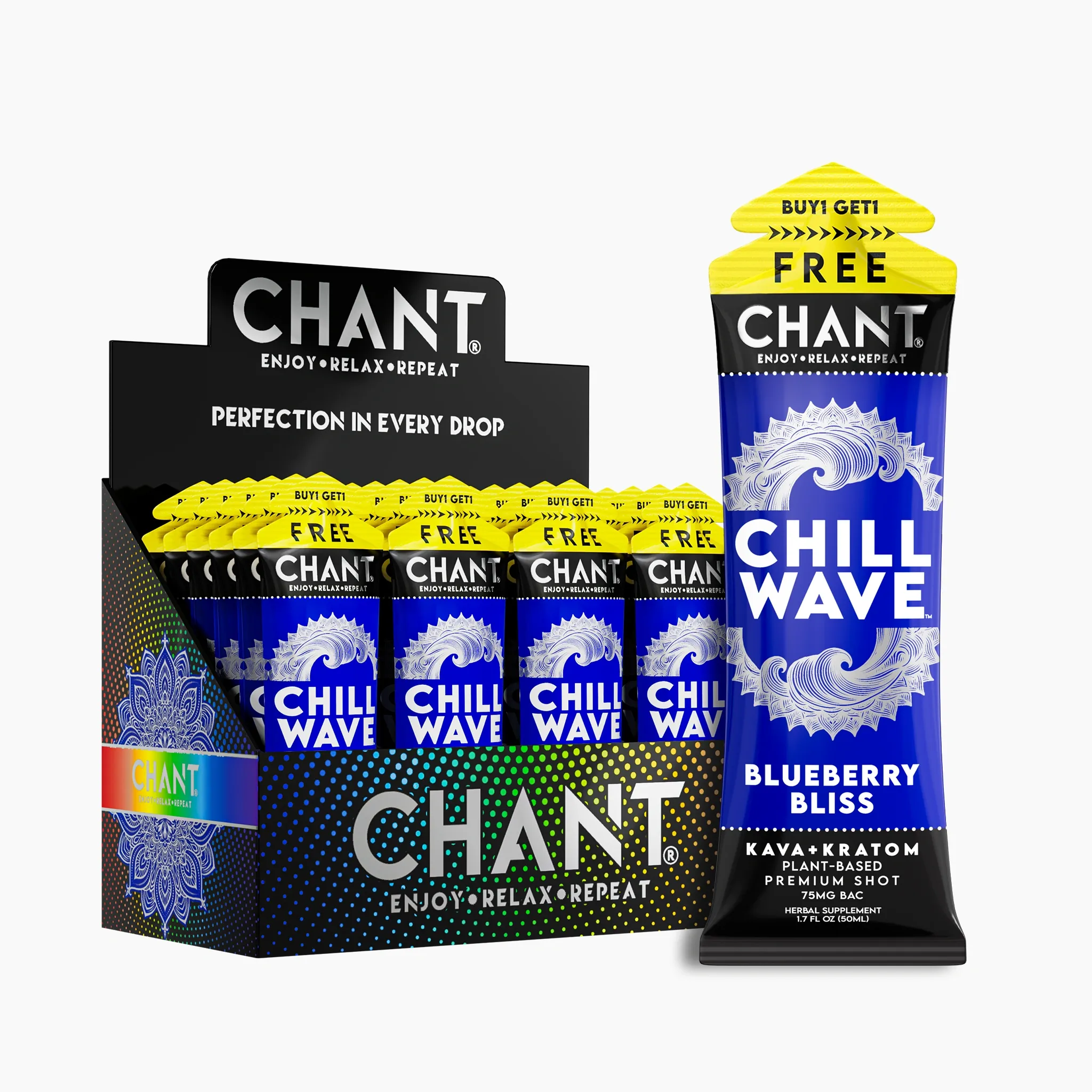 Chant Chill Wave Shot – Blueberry Bliss - Pack of 12